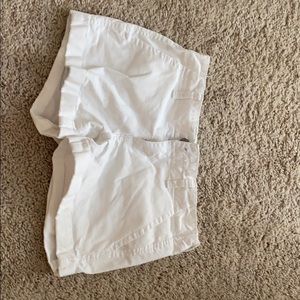 white jean shorts
